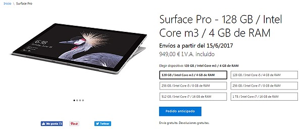 Microsoft Surface Pro y Surface Laptop, precio y fecha de salida en España