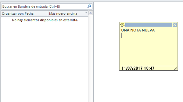 notas outlook