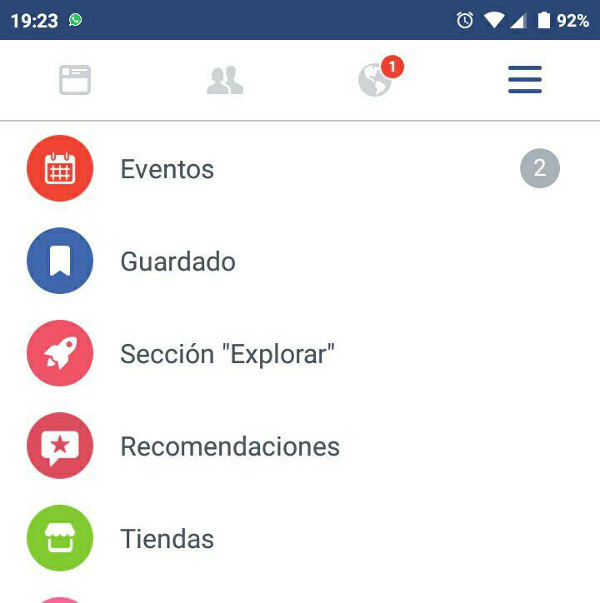 Trucos Facebook - Explorar noticias destacadas