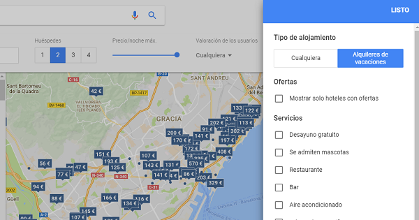 alquiler vacacional google