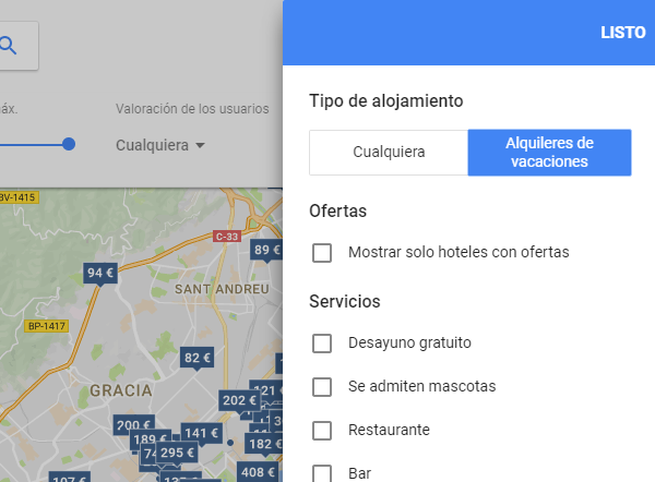 Google también se suma al alquiler vacacional