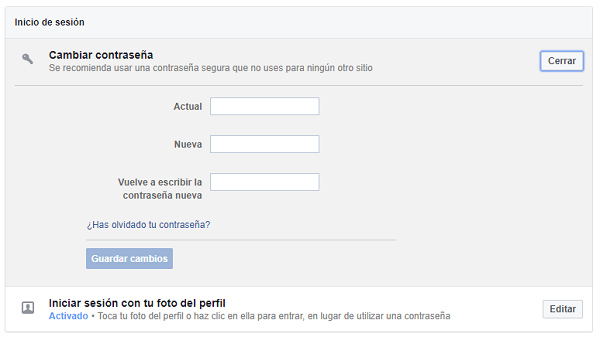 clave facebook