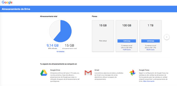 Los mejores trucos para aumentar gratis el espacio de tu cuenta de Gmail 2 Gmail espacio