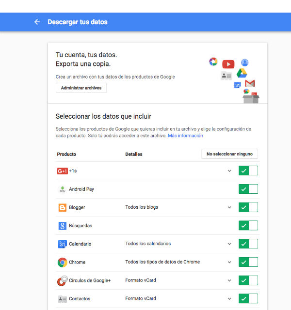 Los mejores trucos para aumentar gratis el espacio de tu cuenta de Gmail 4 copia seguridad Gmail