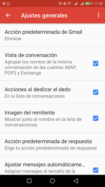 5 trucos sencillos para Gmail en el móvil 3 gmail app ajustes