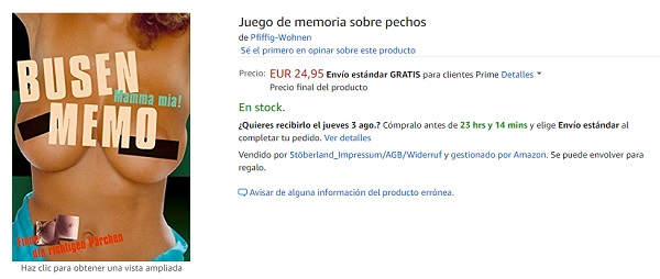 juego de memoria sobre pechos