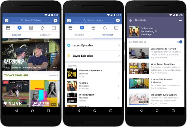 Llega Watch, el YouTube de Facebook