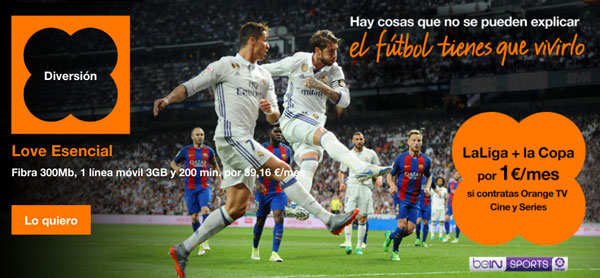 Precios para ver todo el fútbol de Liga y Champions en Movistar, Orange y Vodafone 6 precios fútbol 2017-2018 en Orange