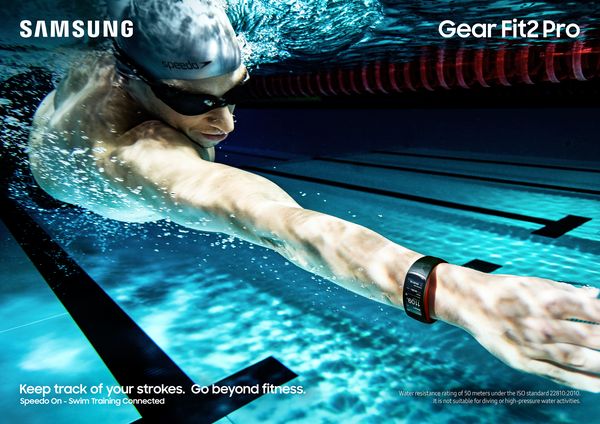 samsung gear fit2 pro natación