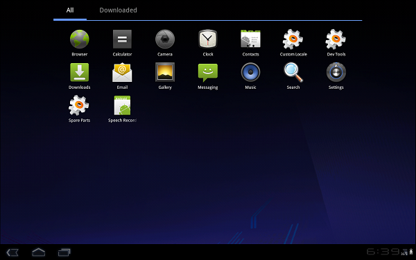 android 3 honeycomb