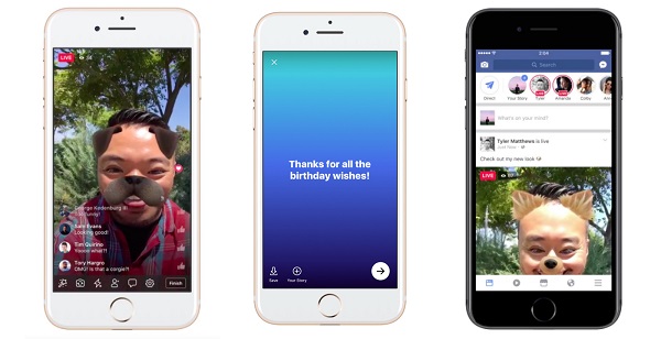 Facebook añade GIFs y nuevas opciones para la cámara en Stories