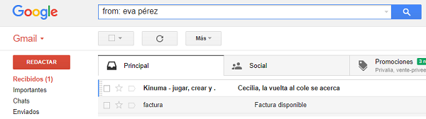 Cómo eliminar de una vez todos los mensajes de una persona en Gmail