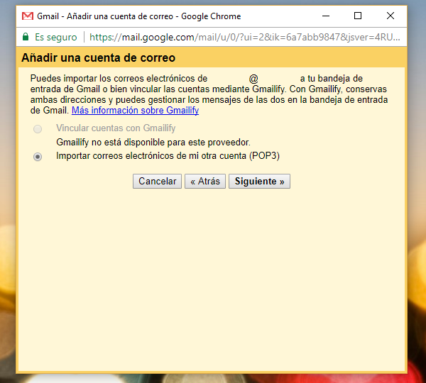 Cómo recibir los correos de otra cuenta de email en Gmail 5 gmail configurar
