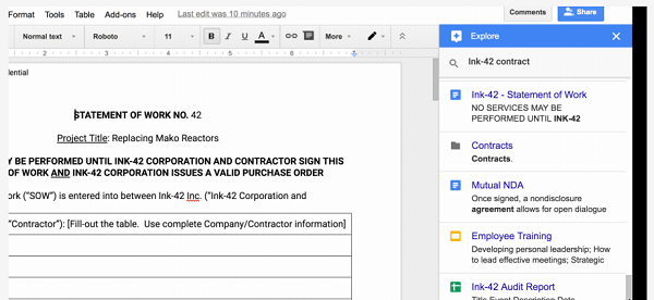 Actualización de Google Docs con mejoras en el trabajo colaborativo 3 google docs búsquedas