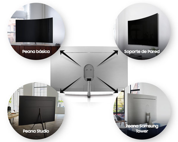 Samsung QLED Serie Q8C UHD de 65 pulgadas curvo, lo hemos probado 23 hemos probado Samsung QLED Q8C soportes
