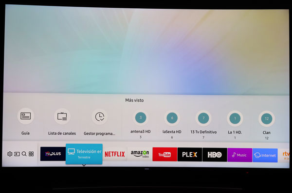 Samsung QLED Serie Q8C UHD de 65 pulgadas curvo, lo hemos probado 52 hemos probado Samsung QLED Q8C smart hub