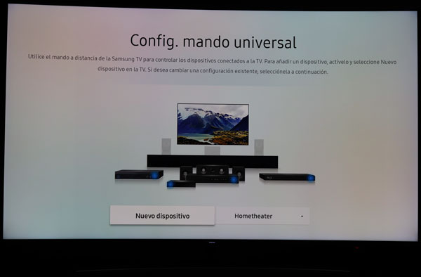Samsung QLED Serie Q8C UHD de 65 pulgadas curvo, lo hemos probado 65 hemos probado Samsung QLED Q8C configuración mando