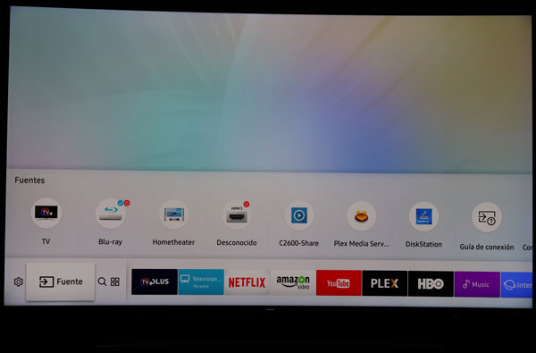 Samsung QLED Serie Q8C UHD de 65 pulgadas curvo, lo hemos probado 64 hemos probado Samsung QLED Q8C identificación dispositivos