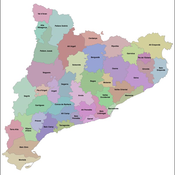 Mapas de Catalunya polí­ticos