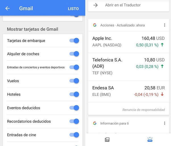 10 usos prácticos para el asistente inteligente Google Now 3 google now pantallazo