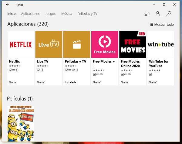tienda de apps de Windows 10