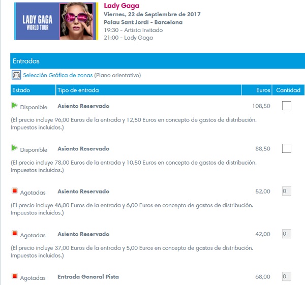 Cómo comprar entradas para el concierto de Lady Gaga en Internet 2 lady gaga entradas
