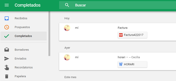 Gmail o Inbox, cuál usar para gestionar nuestro correo 5 tareas completadas inbox