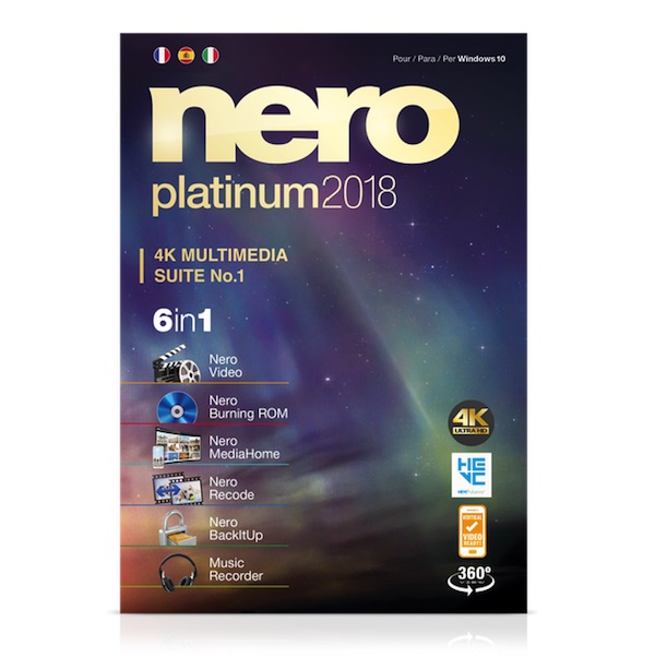 Novedades de Nero 2018, software de edición multimedia