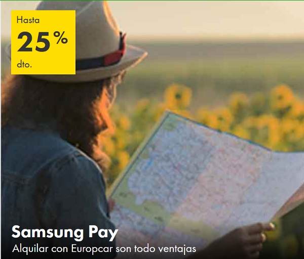Samsung Pay ya es compatible con la tarjeta de fidelización de Europcar