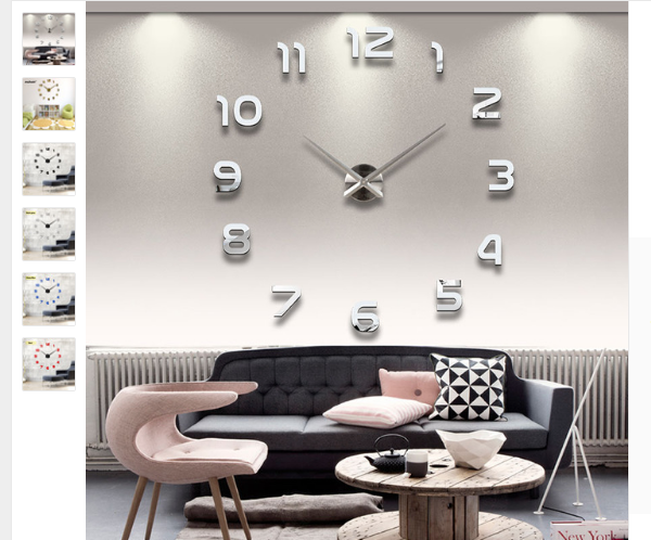10 compras locas por menos de 10 euros en Aliexpress 4 reloj gigante pared