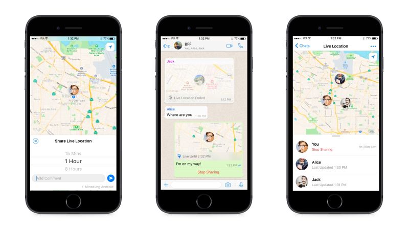 WhatsApp añade la ubicación en tiempo real, cómo compartirla 2 Ubicación tiempo real WhatsApp