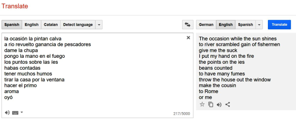 10 respuestas locas que te da el traductor de Google 2