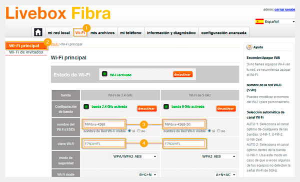 cómo ocultar red WiFi desactivar wifi router Orange