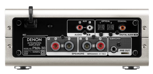 Denon PMA-30, un compacto amplificador estéreo con Bluetooth 7 Denon PMA-30