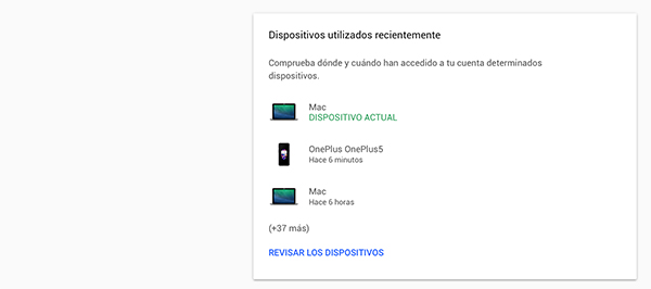 Cómo gestionar los dispositivos y servicios que usan tu cuenta de Google 3 Controlar dispositivos