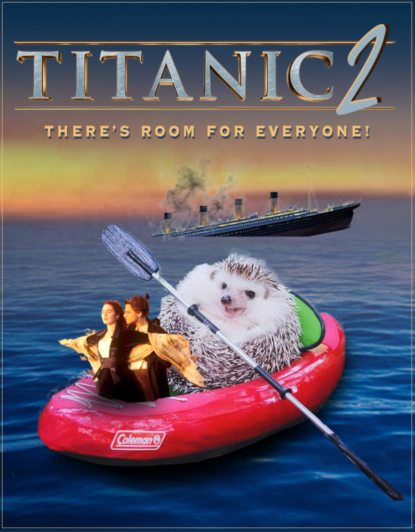 erizo y canoa titanic