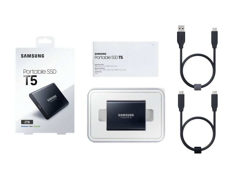 Samsung Portable SSD T5, disco SSD de hasta 2 TB que cabe en la mano 6