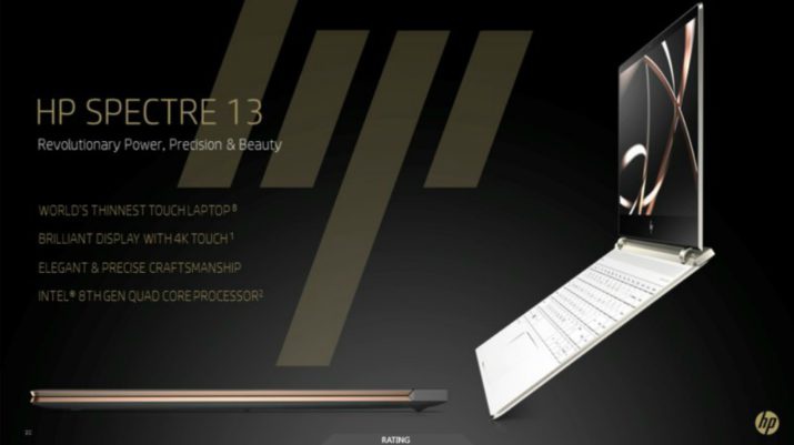 HP Spectre 13, portátil renovado con diseño más delgado y panel táctil 5