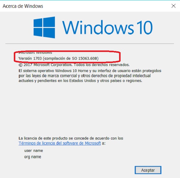 acerca de windows