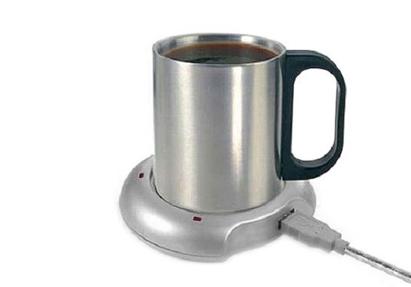 10 gadgets muy curiosos que caben en la palma de la mano 3 Un calentador de bebidas por USB