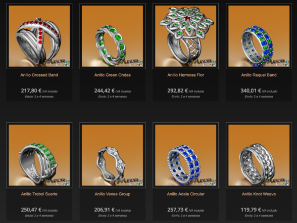 Un joyero español usa una impresora 3D para crear sus joyas 2 JV Jewel