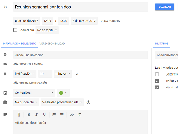 Probamos el nuevo diseño de Google Calendar 5 calendario
