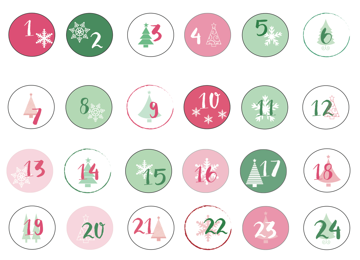 10 imágenes de calendario de adviento bonitas para descargar e imprimir 14