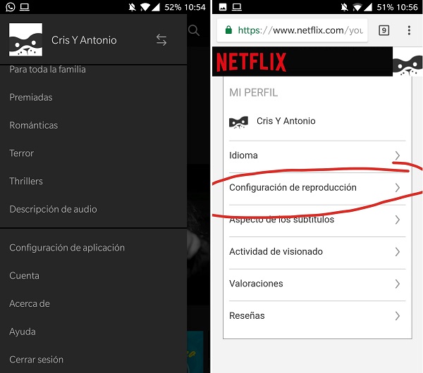 app netflix reproduccion automatica