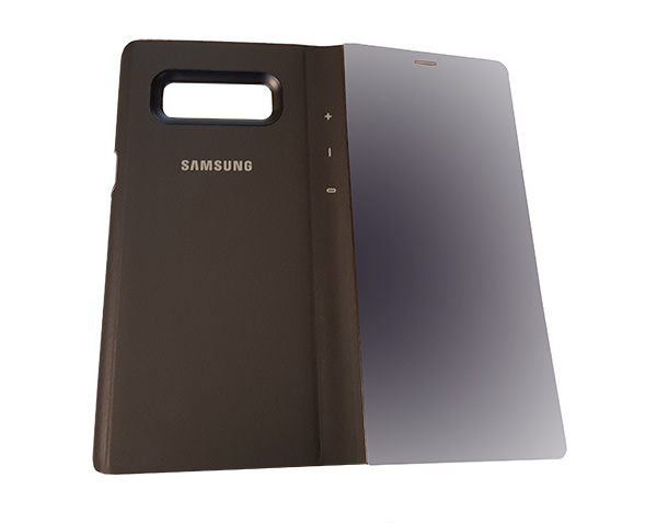 Galaxy Note 8 Clear View Standing Cover, funda transparente de diseño 6