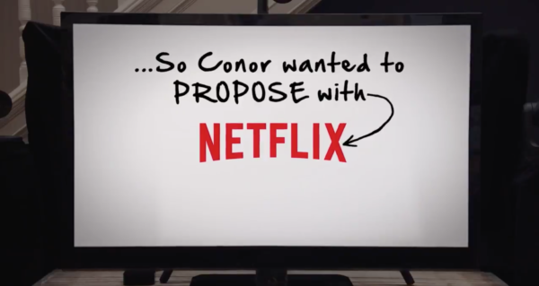 Se propone a su novia a través de Netflix