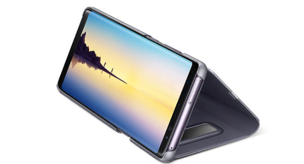 Galaxy Note 8 Clear View Standing Cover, funda transparente de diseño