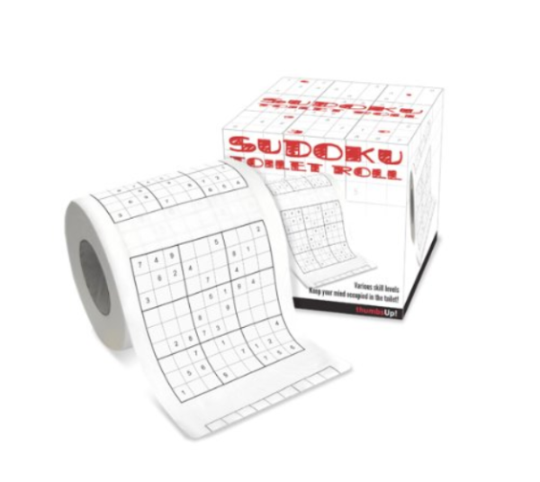 10 regalos baratos y originales de amigo invisible por menos de 10 euros 10 Papel Higiénico Sudoku