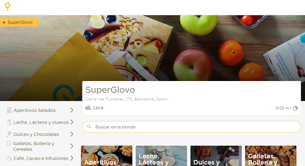 Glovo supermercado