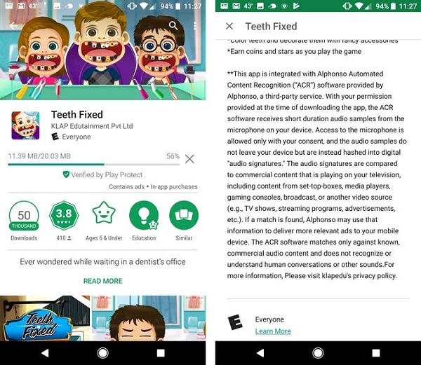 Algunos juegos para móviles están espiando a los niños 4 Algunos juegos para móviles están espiando a los niños 1